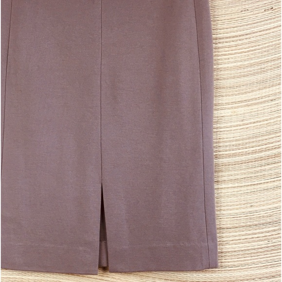 MM. LAFLEUR Greenpoint Pensil Skirt With Front Slit In Camel Color Size 4 - Picture 6 of 9